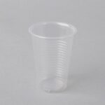 Plastmasas glāzes 200ml, caurspīdīgas, PP, iepakojumā 100gab.