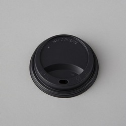 119W8DL.jpg Plastmasas vāciņi ø80mm, melni, PS, iepakojumā 100gab. - Image 1