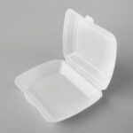 Plastmasas termo kārbas 245x210x72mm, baltas, EPS, iepakojumā 100gab.