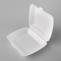 12451X.jpg Plastmasas termo kārbas 245x210x72mm, baltas, EPS, iepakojumā 100gab. - Image 1