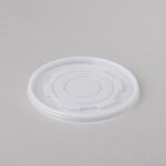Plastmasas vāki 350ml un 460ml termo traukiem, balti, PS, iepakojumā 50gab.