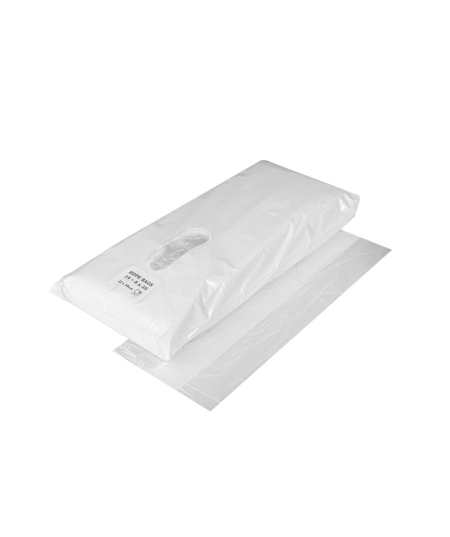 4.png Maisiņi 14+8x35cm bez rokturiem, caurspīdīgi, HDPE, iepakojumā 800gab. - Image 1
