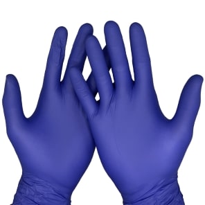 43134767.jpg Nitrila cimdi, bez pūdera, mikroteksturēti, violetā krāsā 100 gb. - Image 1