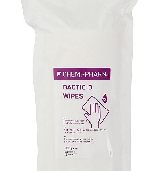 BACTICID WIPES N100 rezerve 100 salvetes