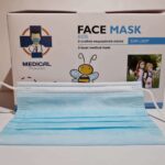 3-slāņu medicīniskā bērnu sejas aizsarg maskā, zila,(50 gb.)
