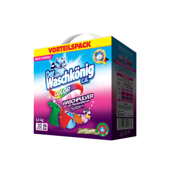 Veļas pulveris Der Waschkönig C.G. Color 2,4kg