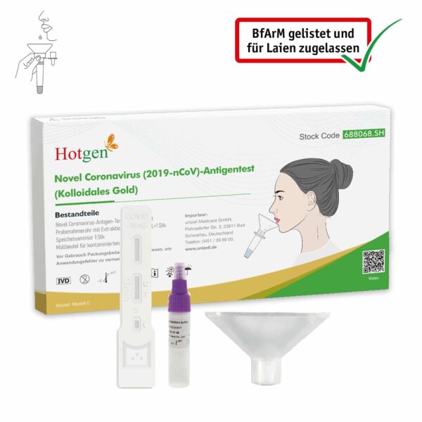 Hotgen Covid-19 Antigen siekalu tests