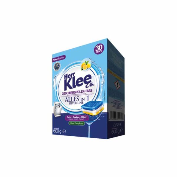 Trauku mazgājamās tabletes Herr Klee 30gb.