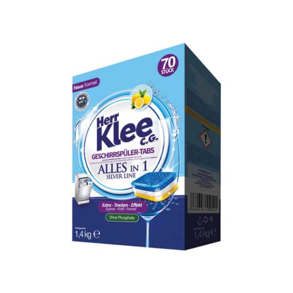Trauku Mazgājamās Tabletes Herr Klee 70gb.